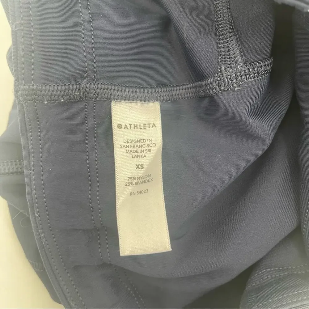 ATHLETA Shorts Extra Small Navy Ultimate Stash Pocket 7